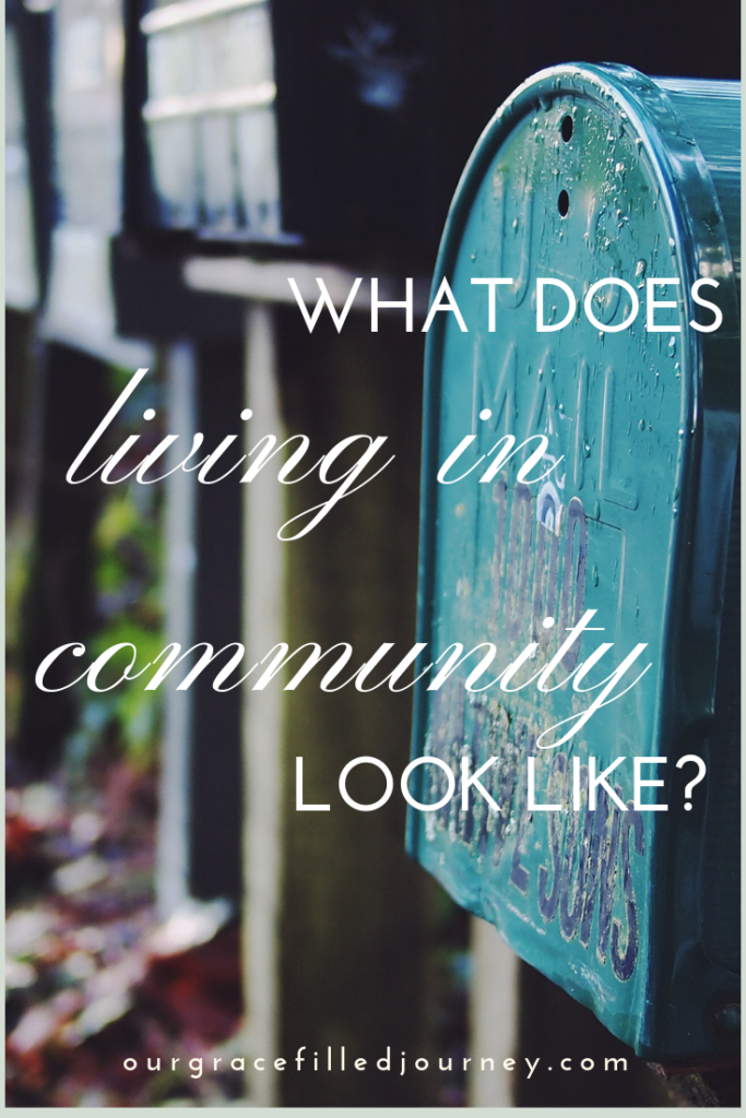 living in community sharing life together