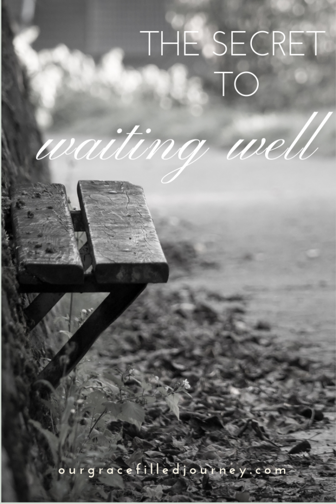 waiting well waiting for God's timing