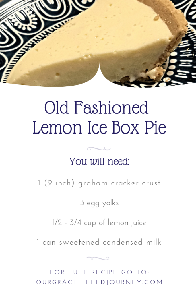 Lemon Ice Box Pie Dessert Receipe
