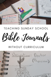 Bible Journals In Sunday School - Our Grace Filled Journey