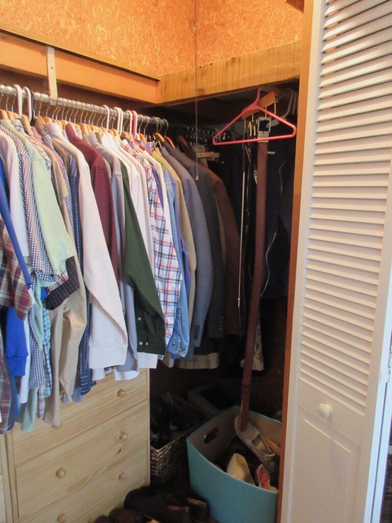 Master closet renovation before