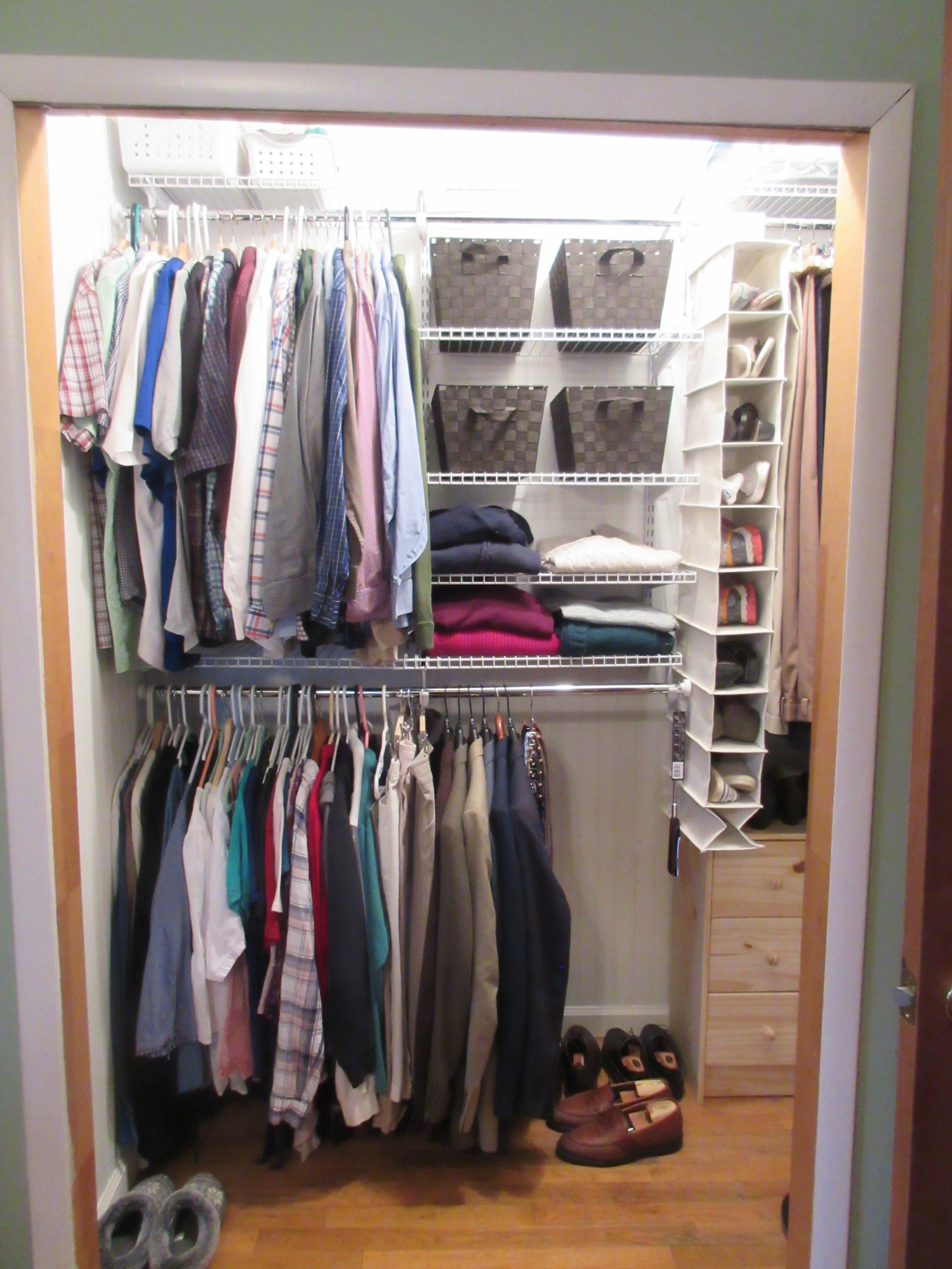 Master closet renovation after