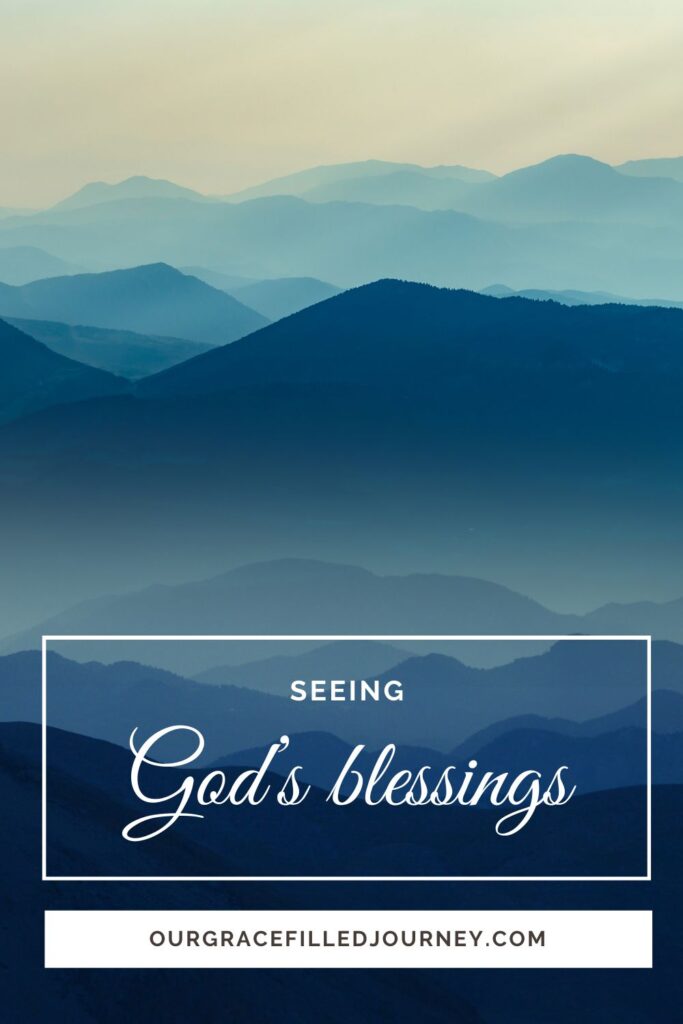 Seeing God's Blessings in the Chaos pinterest pin